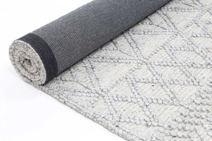 Himalaya | Diamond Tribal Wool Rug - Grey