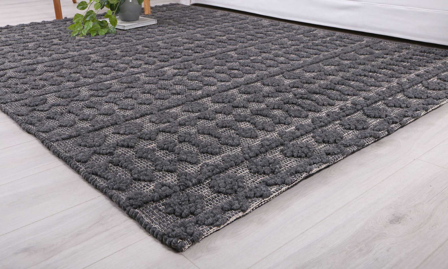 Himalaya | Fine Tribal Wool Rug - Charcoal