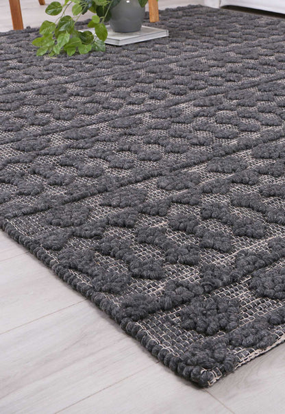 Himalaya | Fine Tribal Wool Rug - Charcoal
