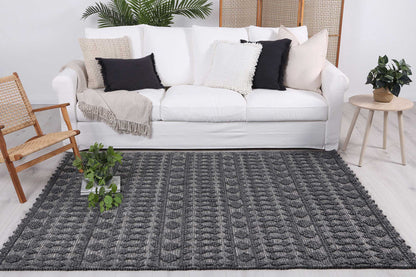 Himalaya | Fine Tribal Wool Rug - Charcoal