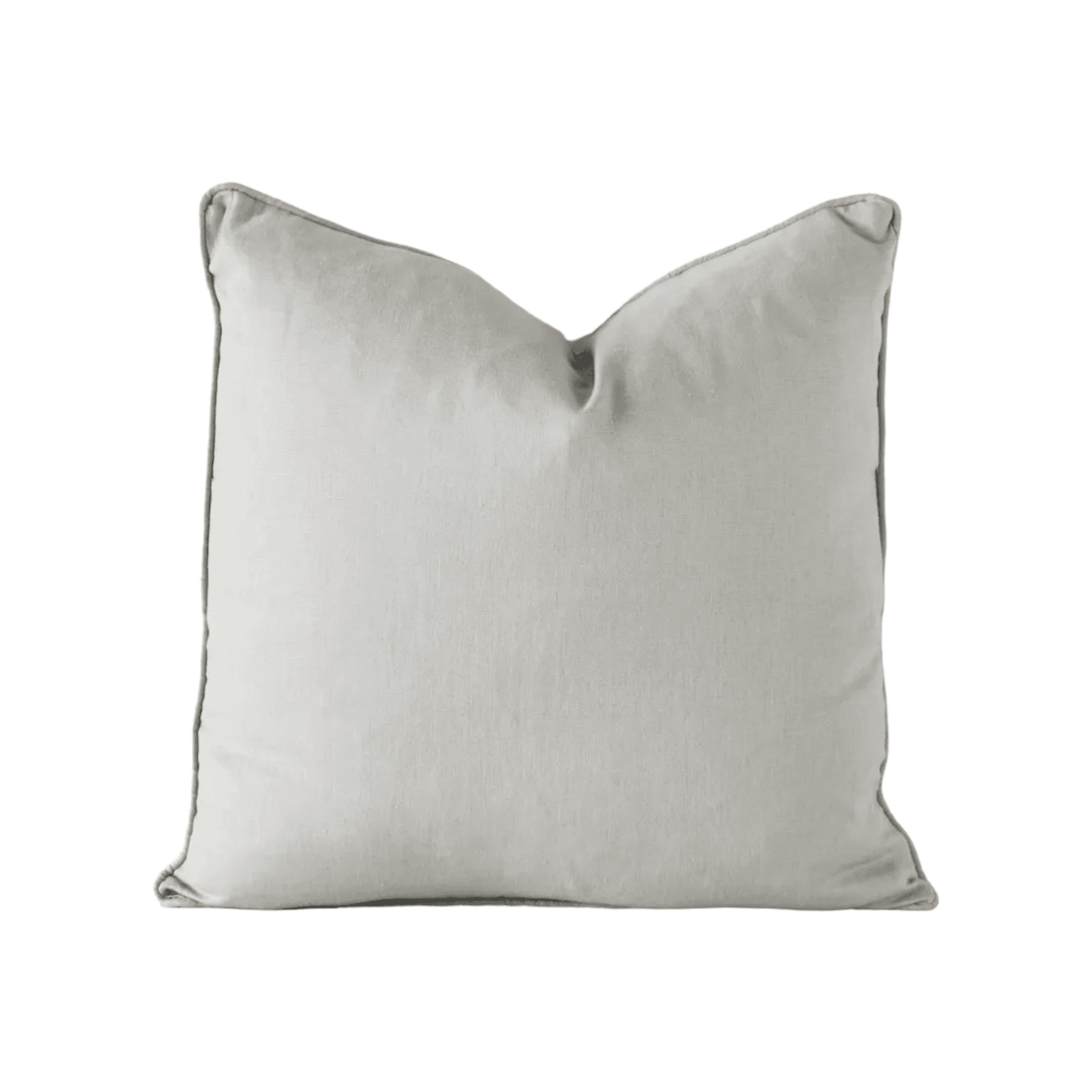 Calai | Self-Piped Linen Cushion Smoke Grey - Mirra Interiors