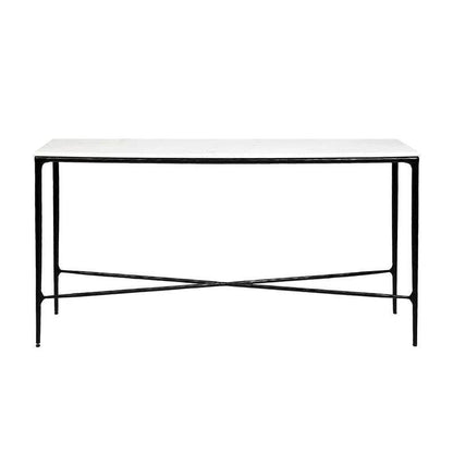 Henderson | Marble Top Console Table Black - Mirra Interiors