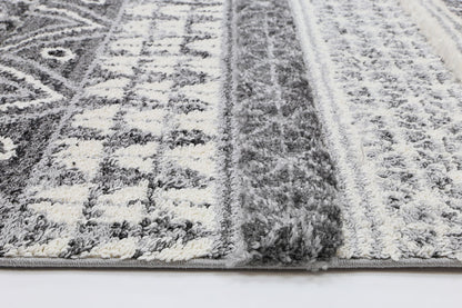 Mono | Tribal Lines Rug - Cream & Anthracite