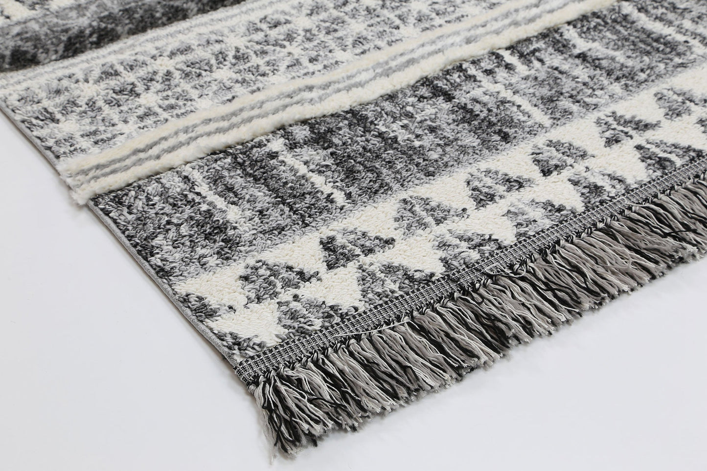 Mono | Tribal Lines Rug - Cream & Anthracite