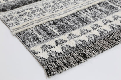 Mono | Tribal Lines Rug - Cream & Anthracite