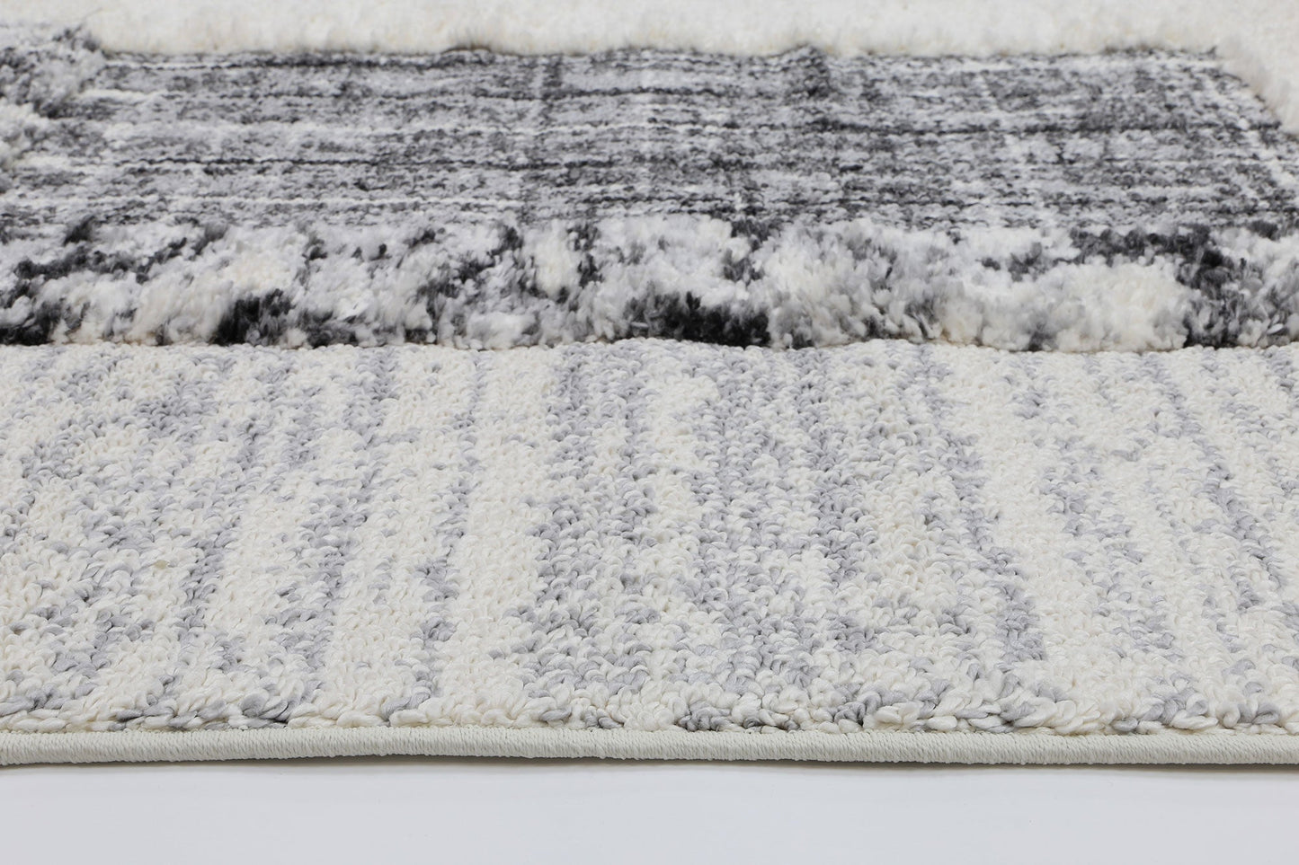 Mono | Tribal Modern Rug - Cream & Anthracite