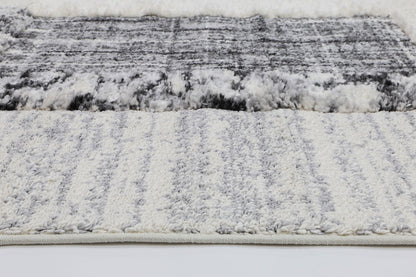 Mono | Tribal Modern Rug - Cream & Anthracite