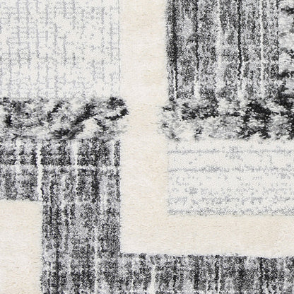 Mono | Tribal Modern Rug - Cream & Anthracite