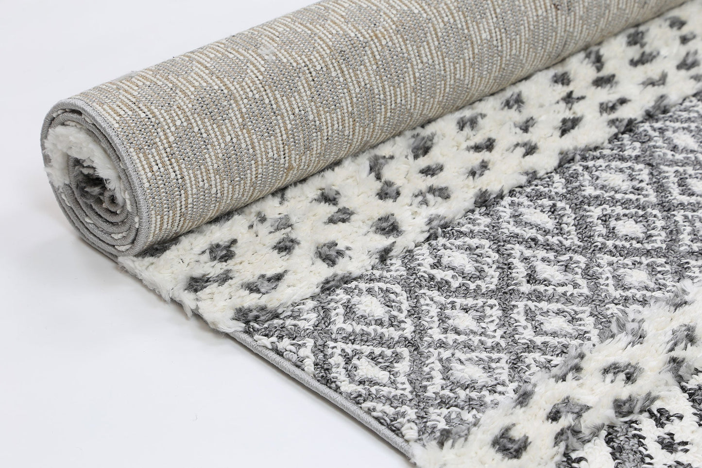 Mono | Tribal Edge Rug - Cream & Anthracite