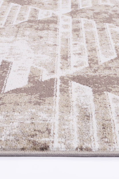 Kimberley | Matrix Geometric Rug - Latte