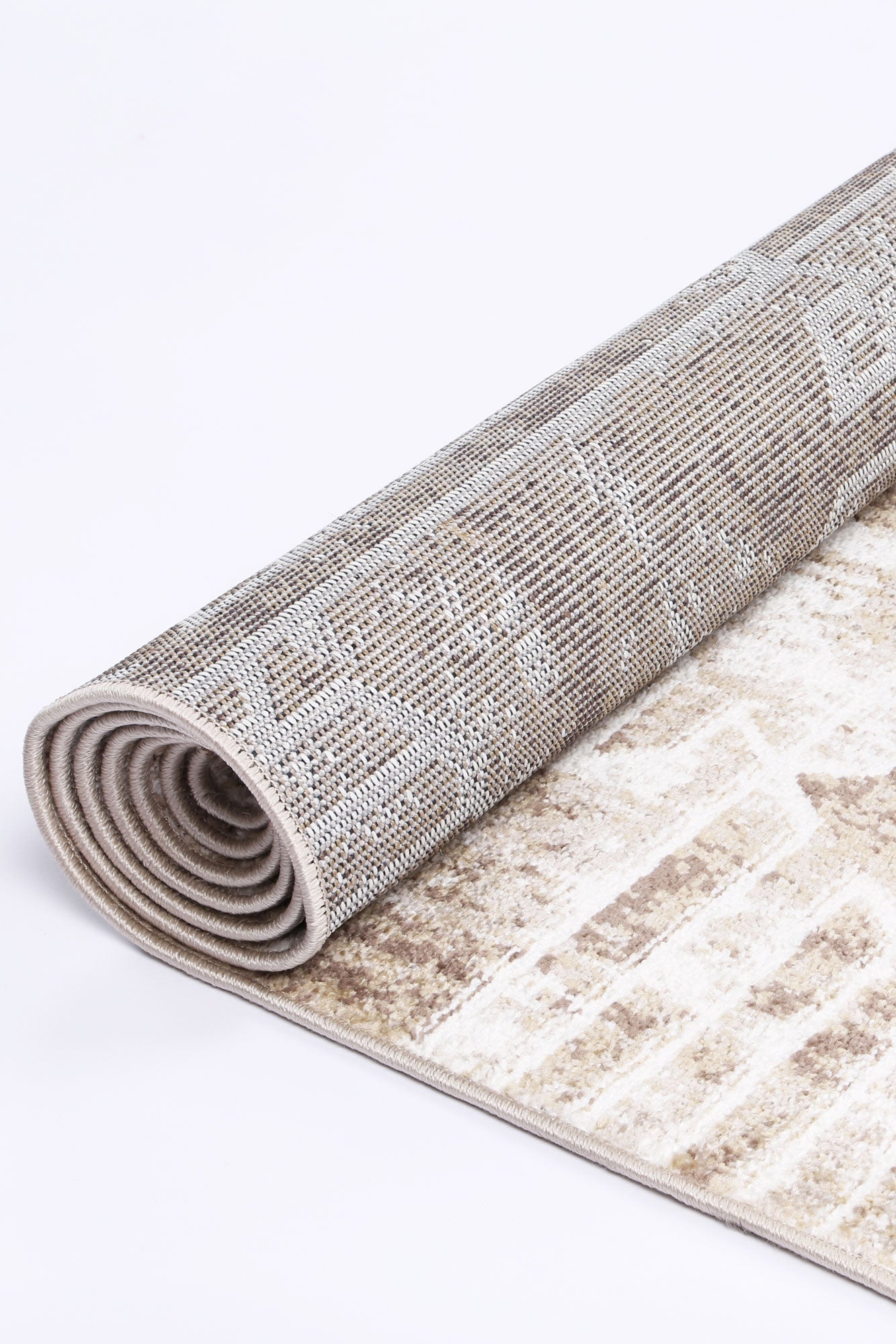 Kimberley | Matrix Geometric Rug - Latte