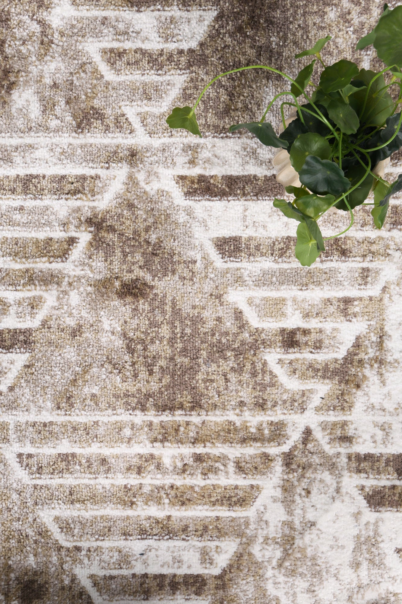 Kimberley | Matrix Geometric Rug - Latte