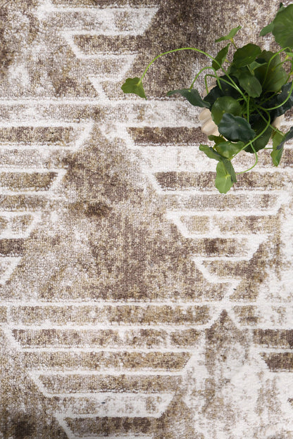 Kimberley | Matrix Geometric Rug - Latte