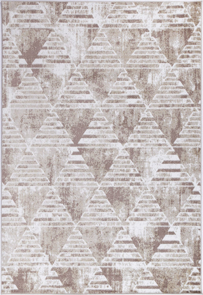 Kimberley | Matrix Geometric Rug - Latte