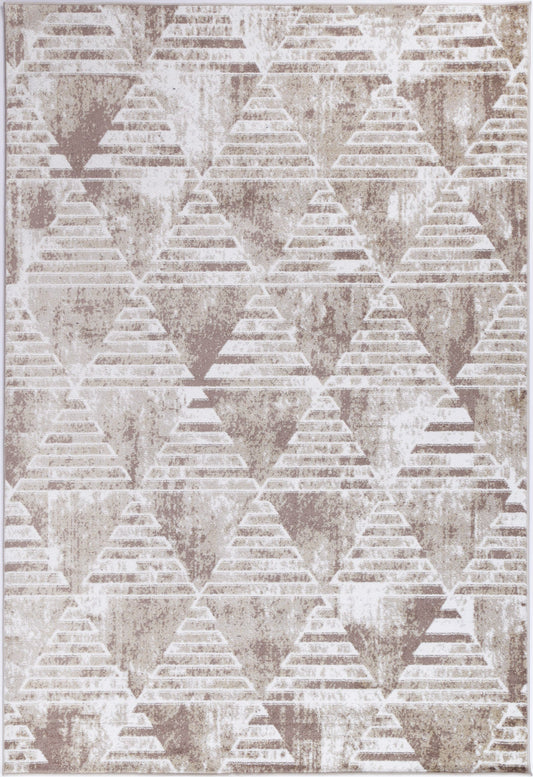 Kimberley | Matrix Geometric Rug - Latte
