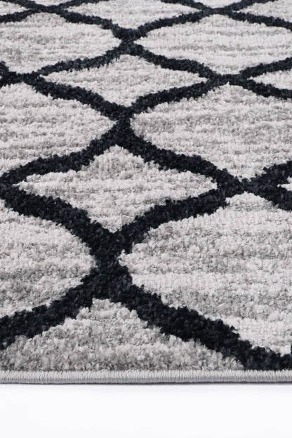 Kimber | Repeat Charcoal Contemporary Rug
