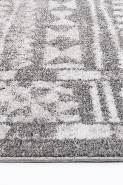Kimberley | Aztec Contemporary Rug - Grey