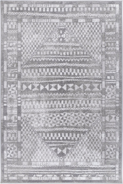 Kimberley | Aztec Contemporary Rug - Grey