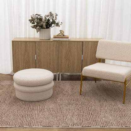 Lara Cobblestone Brown Beige Rug