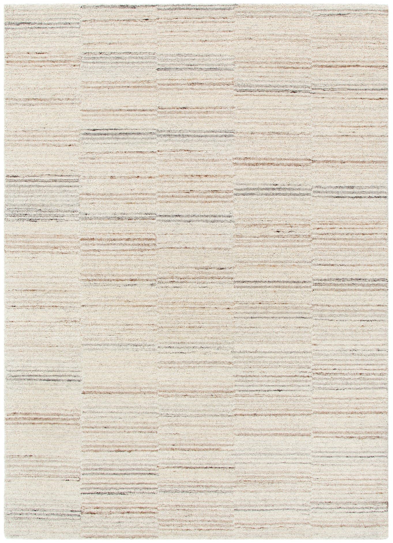 Praia Lines Natural Wool Rug