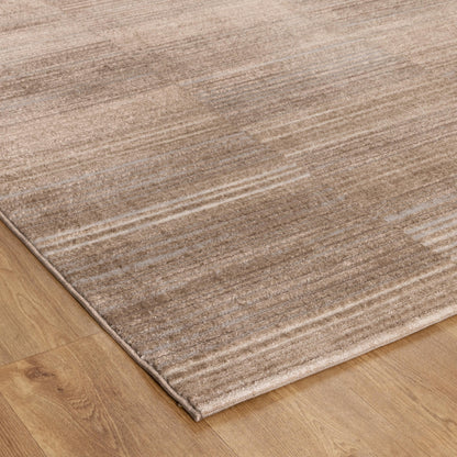 Sierra Lines Brown Grey Rug