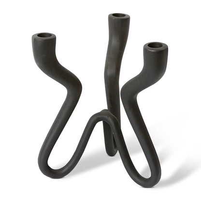 Laquan | Candle Holder - Black (Large)