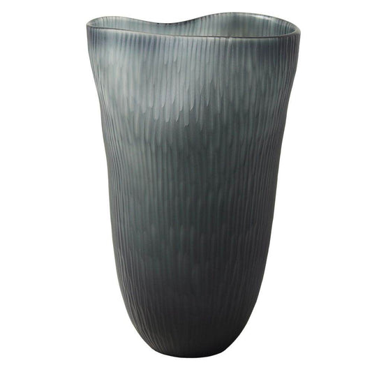 Else | Glass Vase - Charcoal (Large) - Mirra Interiors