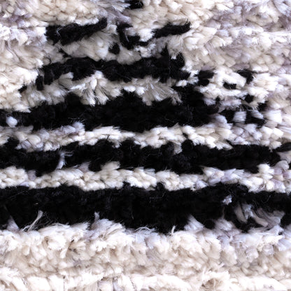 Mansour | Diamond Black & White Geometric Rug