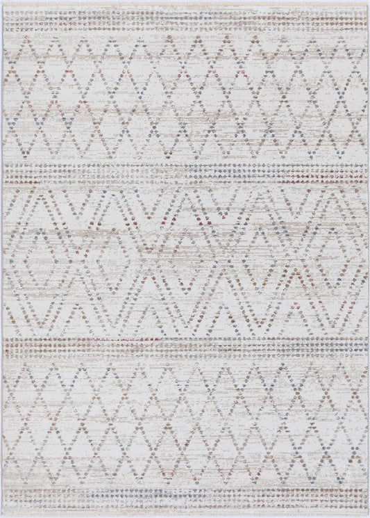 Maryland | Tabriz Geometric Rug - Beige