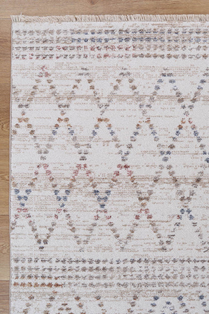 Maryland | Tabriz Geometric Rug - Beige