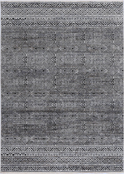 Maryland | Zaranj Tribal Rug - Charcoal