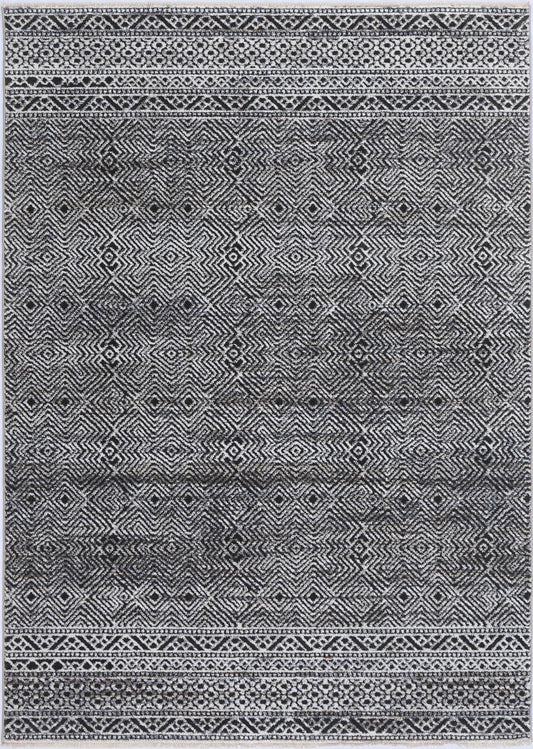 Maryland | Zaranj Tribal Rug - Charcoal