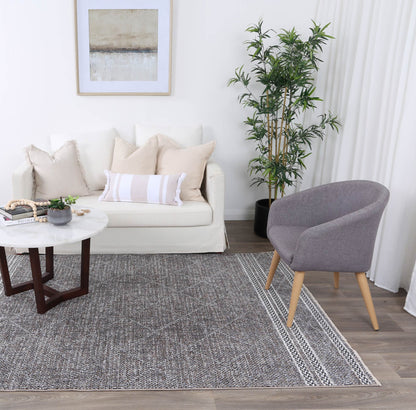 Maryland | Aleppo Contemporary Rug - Charcoal