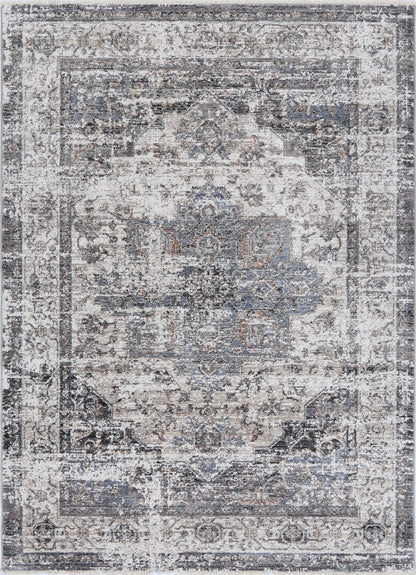 Maryland | Multan Traditional Rug - Ash Grey