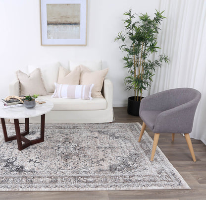 Maryland | Samarkad Traditional Rug - Ash Grey