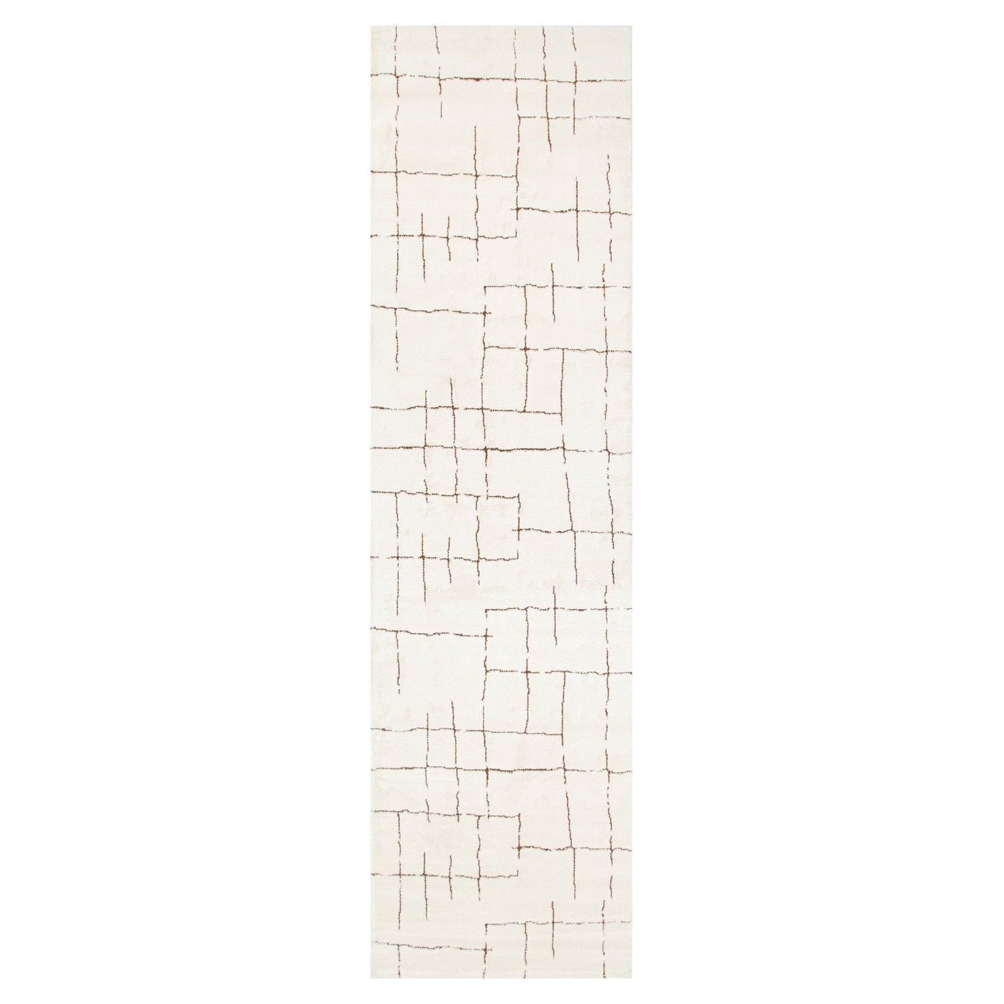 Mila Abstract Lines Brown Cream Rug - MIL10: New Arrival