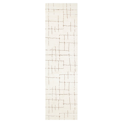 Mila Abstract Lines Brown Cream Rug - MIL10: New Arrival