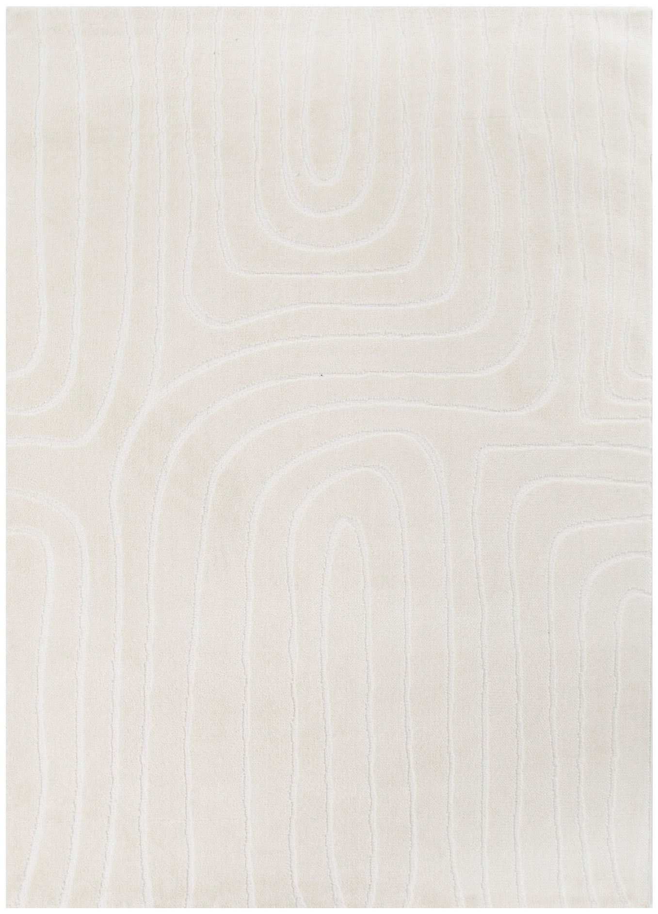 Mila Arch Lines Cream Rug - MIL7: New Arrival – Mirra Interiors