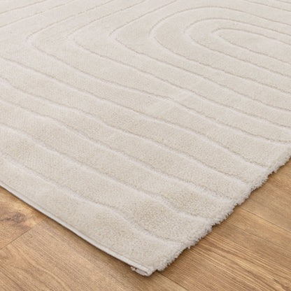 Mila Arch Lines Cream Rug - MIL7: New Arrival