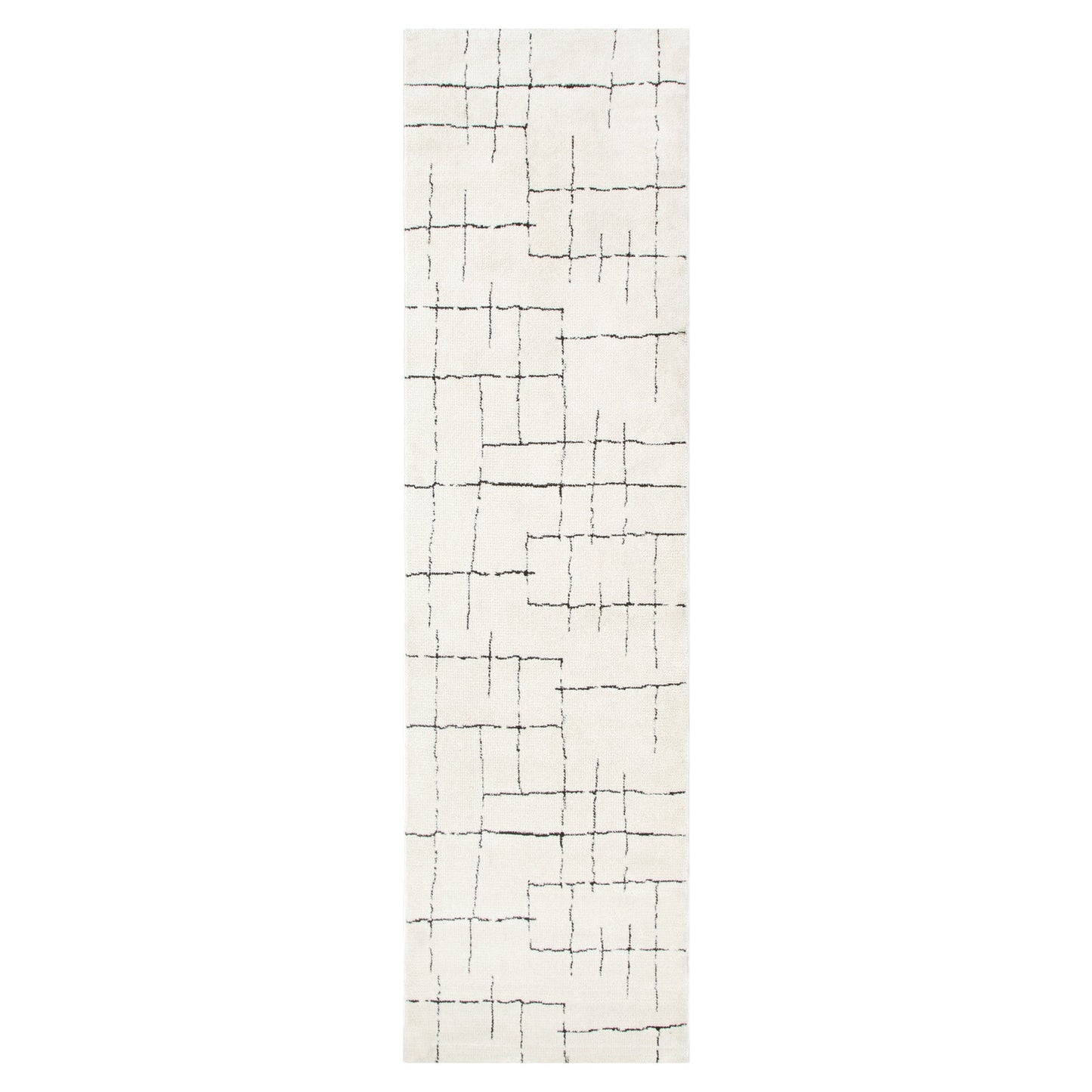 Mila Abstract Lines Black Cream Rug - MIL9: New Arrival