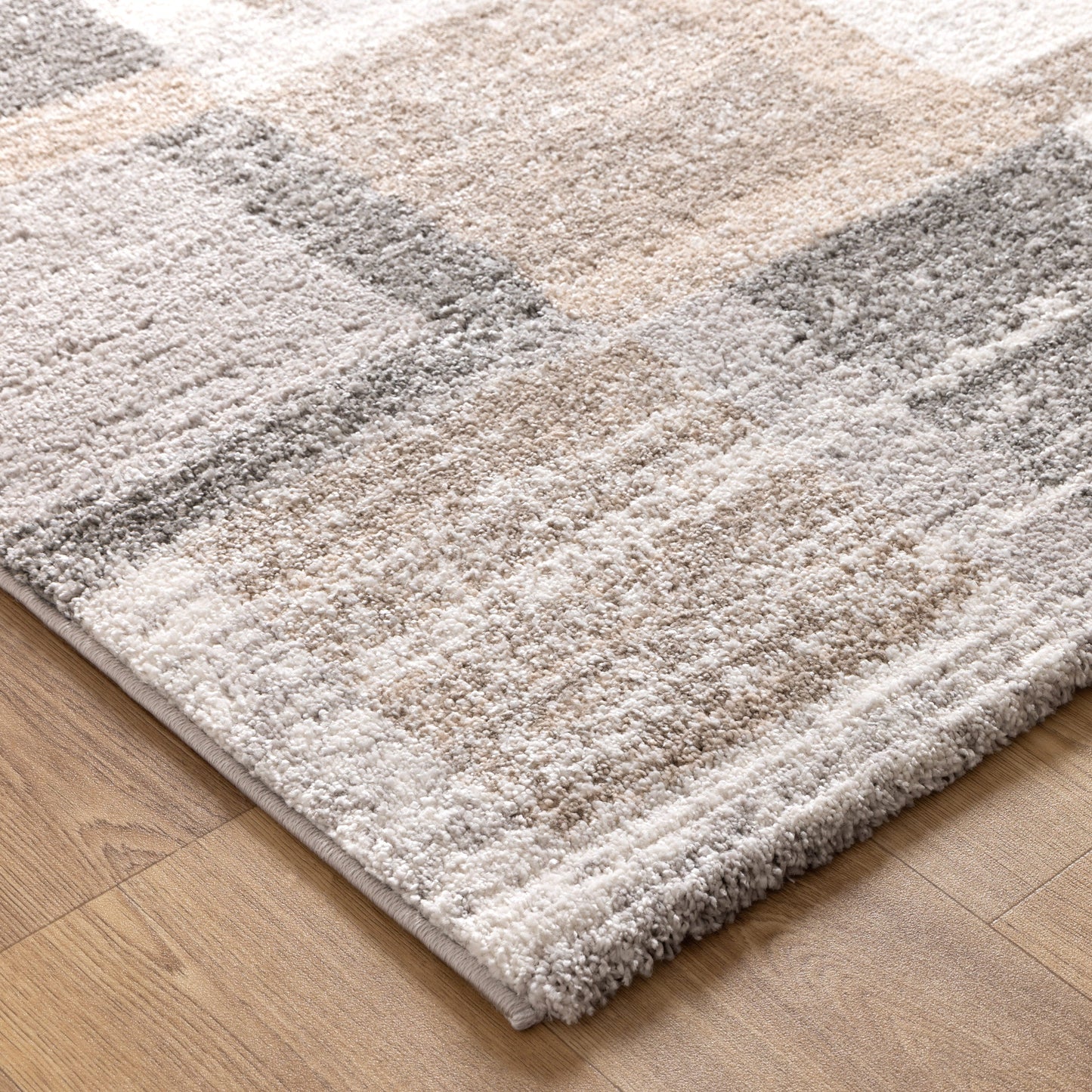 Nola Squares Neutral Rug - N001