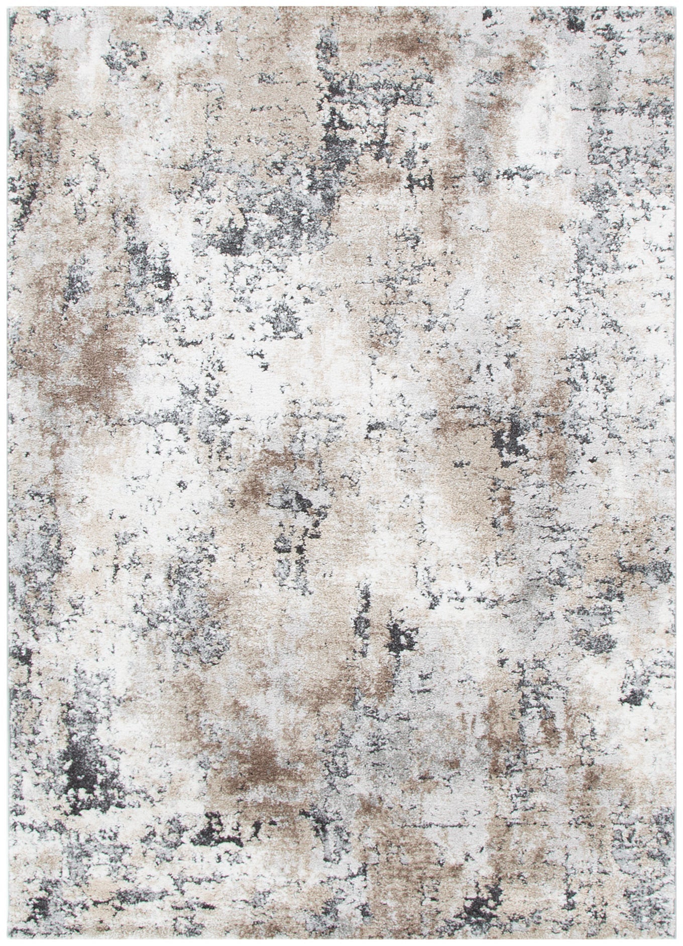 Nola Abstract Grey Beige Rug - N006