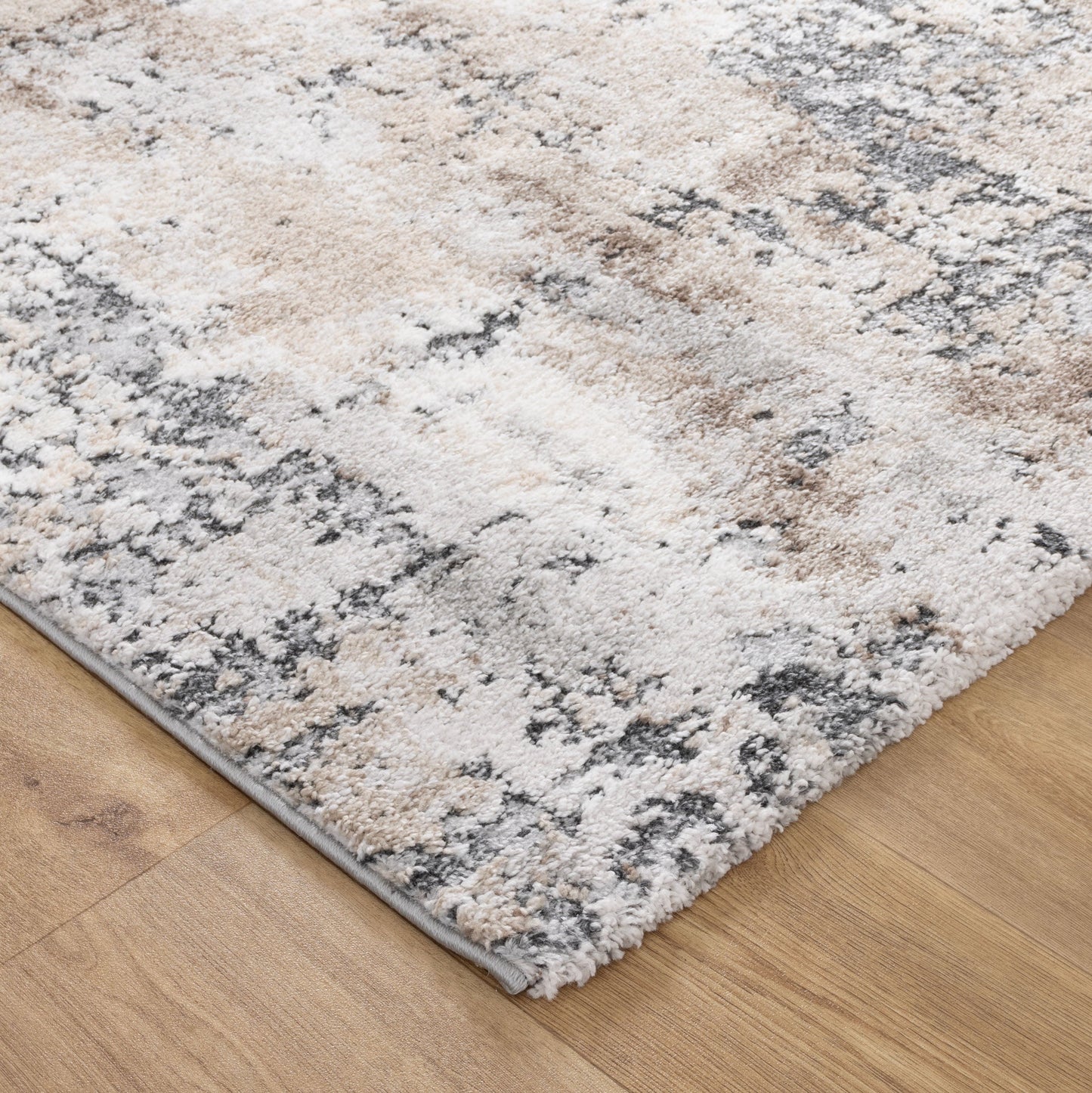 Nola Abstract Grey Beige Rug - N006