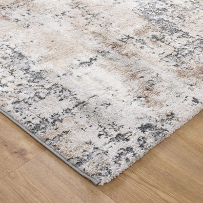 Nola Abstract Grey Beige Rug - N006