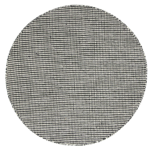 Nordic | Reversible Wool Round Rug - Charcoal
