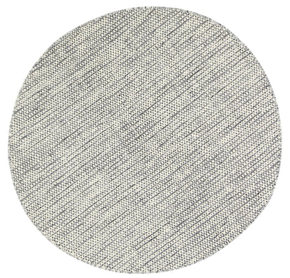 Nordic | Reversible Wool Round Rug - Grey
