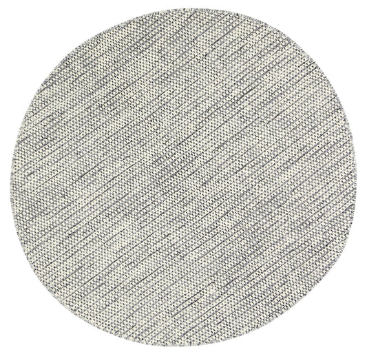 Nordic | Reversible Wool Round Rug - Grey
