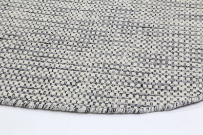 Nordic | Reversible Wool Round Rug - Grey