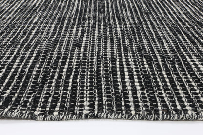 Nordic | Reversible Wool Rug -  Black & White