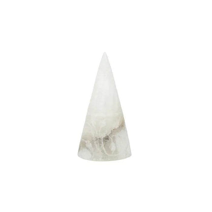 Vertex | Engraved Stone Ring Holder White - Mirra Interiors